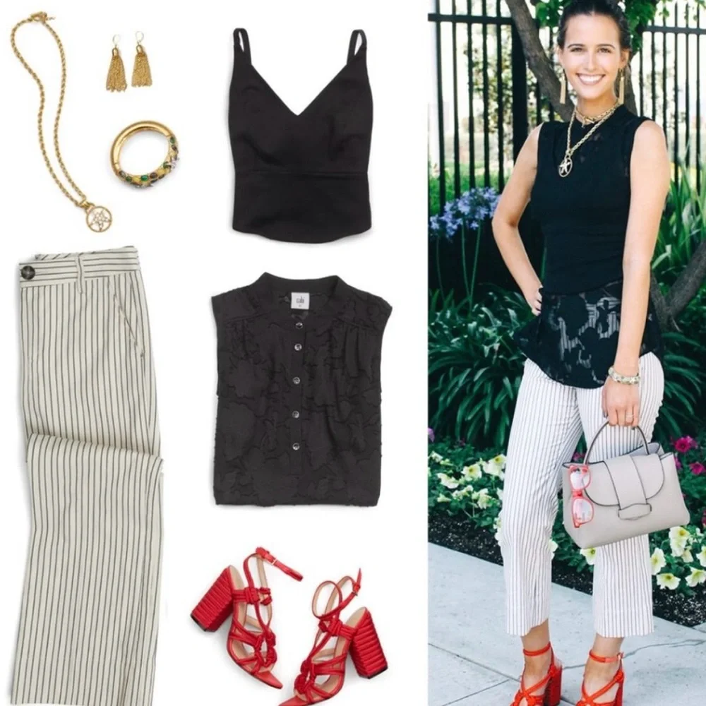 CAbi Black V-Neck Cropped Camisole - Picture 12 of 12
